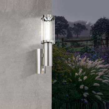 Trono Stick Outdoor LED Stainless Steel Sensor Wall Light 94128