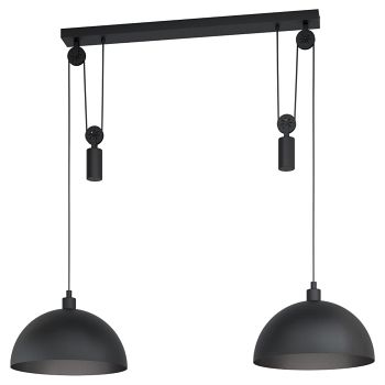 Winkworth 1 Double Rise And Fall Black Pendant 43436
