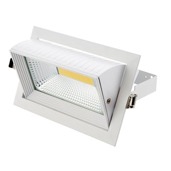 Axial Rectangular Recessed LED White Wall Light 78542
