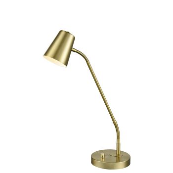 Task Flexible Gold Finished Table Lamp WP508