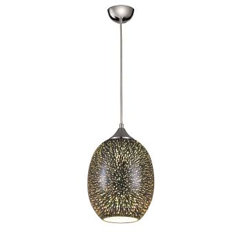 Ruth Oval 3D Silver Pendant FRA615
