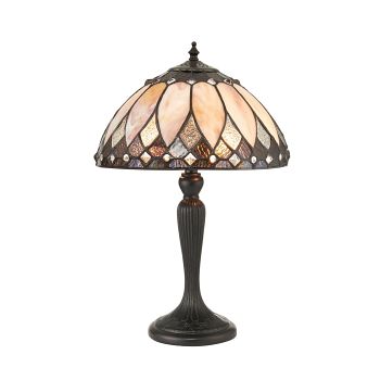 Brooklyn Small Bronze Tiffany Table Lamp 70366