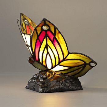 Sunnyvale Red And Green Tiffany Table Lamp LT30267