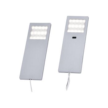 Helena LED Pack Of Two Aluminium Under Cabinet Sensor Lights 1121-95-2