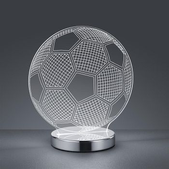 Ball LED Chrome And Clear Acrylic Novelty Table Lamp R52471106