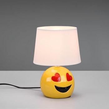 Lovely Small Yellow Love Heart Table Lamp