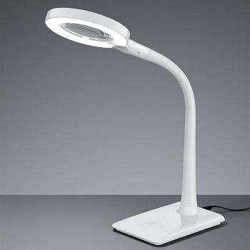 Lupo White Magnifier LED Desk Lamp 527290101