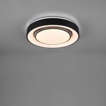 Mona Matt Black And White LED Ceiling Fitting R65041032