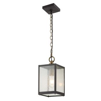 Outdoor IP44 Rated Weathered Zinc Hanging Lantern QN-LAHDEN8-M-WZC