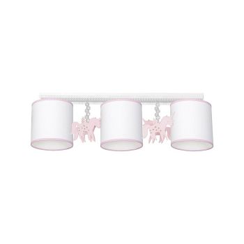 Uni Pink And White Triple Ceiling Fitting MLP6492