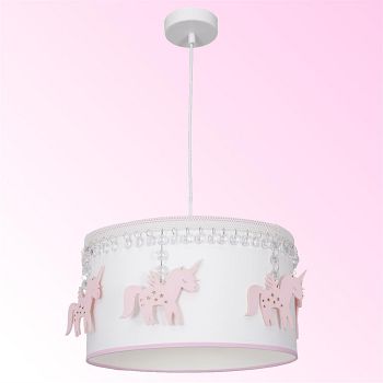 Uni Pink and White Unicorn Pendant MLP64900