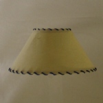 10" Biche PVC Blue Thonged Coolie Lamp Shade