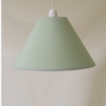 12"CT Mid Green PVC Coolie lamp shade