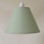 9"CT Mid Green PVC Coolie lamp shade