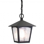 York IP43 Hanging Lantern Porch Light Black Finish BL6B-BLACK
