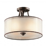 Lacey Mission Bronze Semi-Flush Fitting KL-LACEY-SF-MB