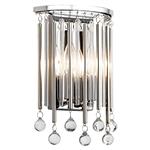 Piper Chrome And Crystal Wall Light KL-PIPER2-PC