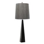 Ascent Black Table Lamp With Grey Shade ASCENT-TL-BLK