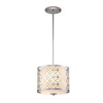 Ziggy Lacquered Silver Small Ceiling Pendant ZIGGY-1P-S-LS