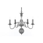 Bologna Grey Multi-Arm Hand Painted 5 Light Fitting PG05579/05/GRY