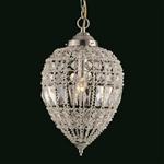 Bombay Large Satin Silver & Crystal Ceiling Pendant CO01219/01/L
