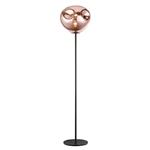 Nina Black & Copper Dimple Floor lamp PG1808/01/FL/CU/BLK