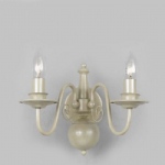 Bologna Cream Hand Painted Double Wall Light PG05579/02/WB/CRM