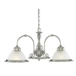 American Satin Silver Diner 3 Arm Ceiling Light 1043-3
