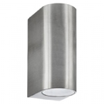 Eiffel Outdoor Satin Silver Double Wall Light 8008-2SS-LED