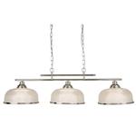Bistro 2 Satin Silver Ceiling Pendant 3593-3SS