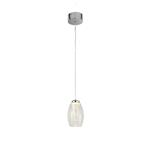 Cyclone LED Chrome and Clear Glass Single Pendant 97291-1CL