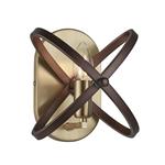 Hoopla Bronze And Brown Finished Wall Light 8241BZ