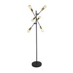 Armstrong Two-Toned 6 Light Floor Lamp 8076-6BK