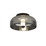 Frisbee LED Flush Ceiling Black & Smoked 59804-1SM