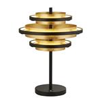 Hive LED Black & Gold Leaf Table Lamp 6357BG