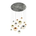 Planets Mixed Coloured LED 14 Light Ceiling Cluster Pendant 4514-14