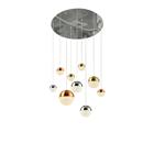 Planets Mixed Coloured LED Nine Light Ceiling Cluster Pendant 4519-9