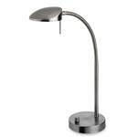 Milan Brushed Steel Dimmable LED Adjustable Table Lamp 4926BS