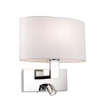 Webster Chrome Two Light Switched Wall light 4938CH