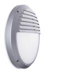 Luca LED Round Silver Resin Outdoor Wall Light 2834SI