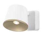 Drone Single LED Wall Spotlight White And Gold 05-5306-14-F5
