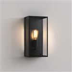 Messina 200 IP44 rated Black Outdoor Wall Light 1183028