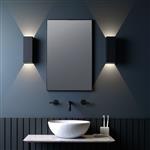 Oslo Black LED 255 IP65 Rated Bathroom Wall Fitting 1298007