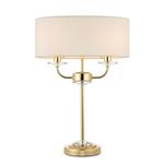 Nixon Polished Brass Twin Light Table Lamp 70564