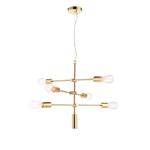 Barb Brushed Brass Six Arm Ceiling Pendant fitting 77114