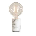 Otto Polished White Marble Cylinder Table Lamp 76610