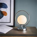 Orb Chrome with Opal Glass Table Lamp 93900