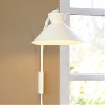 Dial White Finish Plug-In Wall Light 2213371001
