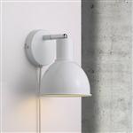 Pop White Finish Adjustable Wall Light 45841001