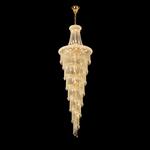 Alexandra Pendant 7 Layer Spiral 63 Light Polished Gold And Crystal Fitting IL32118